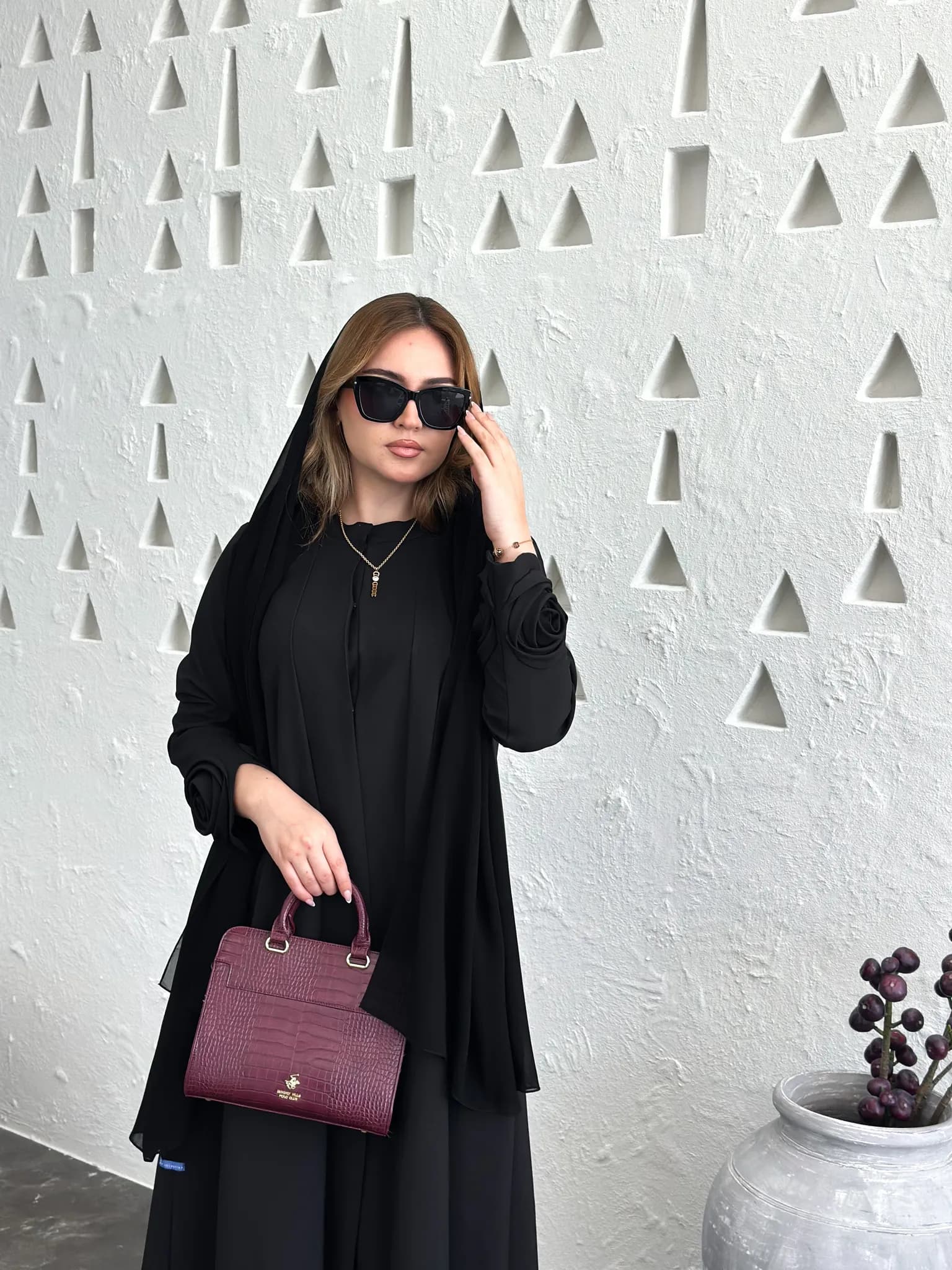 Midnight Rose Abaya - 4